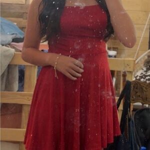 B. Smart Vibrant Red Dress